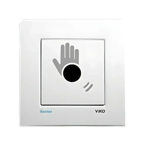 Viko 90961083 Karre Meridian Beyaz Temassız Anahtar Mekanizma Düğme Kapak - 1