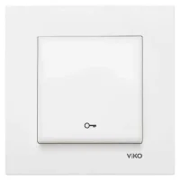 Viko 90967005 Karre/Meridian Beyaz Kapı Otomatiği Mekanizma - Çerçevesiz - 1