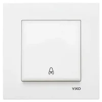 Viko 90967006 Karre/Meridian Beyaz Zil Anahtarı Mekanizma - Çerçevesiz - 1