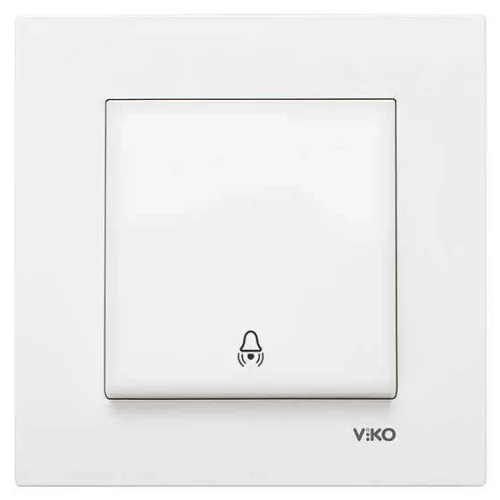 Viko 90967006 Karre/Meridian Beyaz Zil Anahtarı Mekanizma - Çerçevesiz - 1