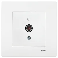 Viko 90967009 Karre/Meridian Beyaz Uydu Prizi F Konnektör - Sonlu Mekanizma - Çerçevesiz - 1