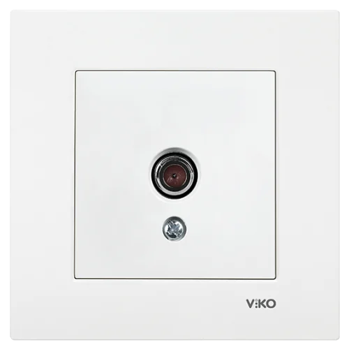 Viko 90967010 Viko Karre/Meridian Beyaz TV Sonlu Mekanizma - Çerçevesiz - 1