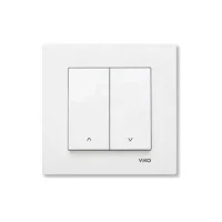 Viko 90967016 Karre/Meridian Jaluzi Kumanda Anahtarı Beyaz Renk - Çerçevesiz - 1