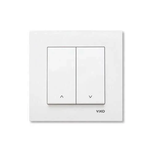 Viko 90967016 Karre/Meridian Jaluzi Kumanda Anahtarı Beyaz Renk - Çerçevesiz - 1