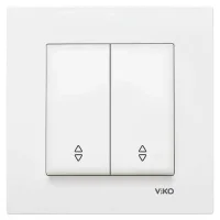 Viko 90967017 Karre/Meridian Beyaz Komütatör Vavien Mekanizma - Çerçevesiz - 1
