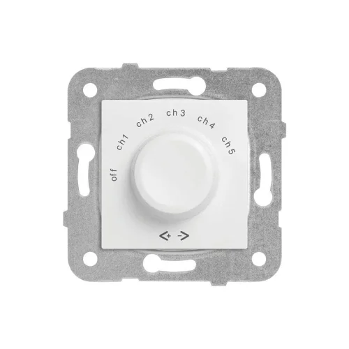 Viko 90967028 Karre/Meridian Beyaz Acil Anonslu Müzik Yayın Anahtarı - Çerçevesiz - 1