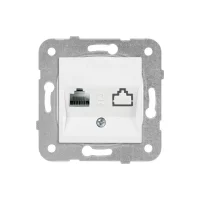 Viko 90967032 Karre/Meridian Beyaz Tekli Data Prizi (RJ45 Cat5E) - Çerçevesiz - 1