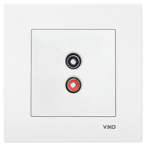 Viko 90967037 Karre/Meridian Beyaz Müzik Yayın Prizi Mekanizma - Çerçevesiz - 1