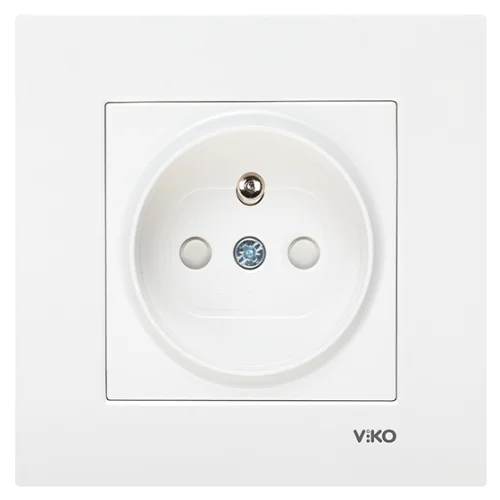 Viko 90967045 Karre/Meridian Beyaz Çocuk Korumalı Mekanizma UPS Priz - Çerçevesiz - 1