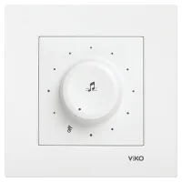 Viko 90967054 Karre/Meridian Beyaz Müzik Yayın Anahtarı Mekanizma - Çerçevesiz - 1