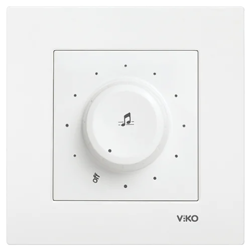 Viko 90967054 Karre/Meridian Beyaz Müzik Yayın Anahtarı Mekanizma - Çerçevesiz - 1