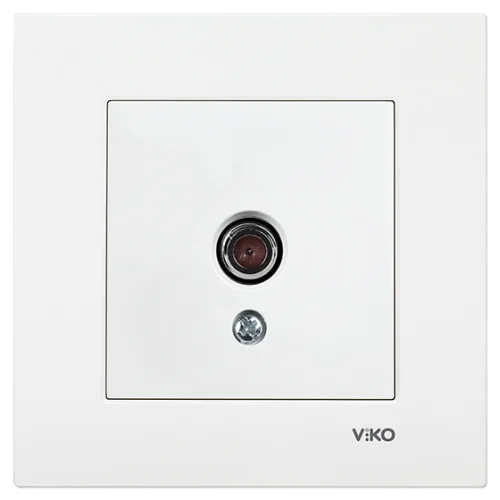 Viko 90967059 Viko Karre/Meridian Beyaz TV Geçişli 8dB Mekanizma - Çerçevesiz - 1