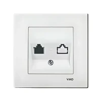 Viko 90967062 Karre/Meridian Data Prizi Jaksız - Beyaz - Çerçevesiz - 1