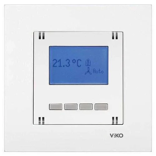 Viko 90967132 Karre/Meridian Beyaz Digital Termostat Mekanizma - Çerçevesiz - 1