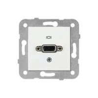 Viko 90967164 Karre/Meridian Beyaz VGA Konnektör Klemensli - Çerçevesiz - 1