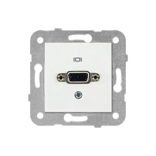 Viko 90967164 Karre/Meridian Beyaz VGA Konnektör Klemensli - Çerçevesiz - 1
