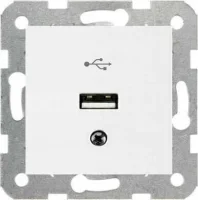 Viko 90967167 Karre/Meridian Beyaz USB Konnektör - Çerçevesiz - 1