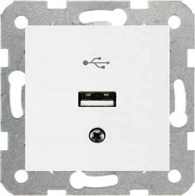 Viko 90967167 Karre/Meridian Beyaz USB Konnektör - Çerçevesiz - 1