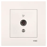 Viko 90967209 Viko Karre/Meridian Krem Uydu Prizi F Konnektör - Sonlu Mekanizma - Çerçevesiz - 1
