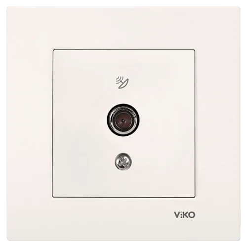 Viko 90967209 Viko Karre/Meridian Krem Uydu Prizi F Konnektör - Sonlu Mekanizma - Çerçevesiz - 1