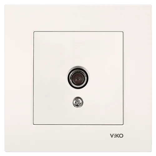 Viko 90967210 Viko Karre/Meridian Krem TV Sonlu Mekanizma - Çerçevesiz - 1