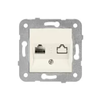 Viko 90967232 Karre/Meridian Krem Tekli Data Prizi (RJ45 Cat5E) - Çerçevesiz - 1