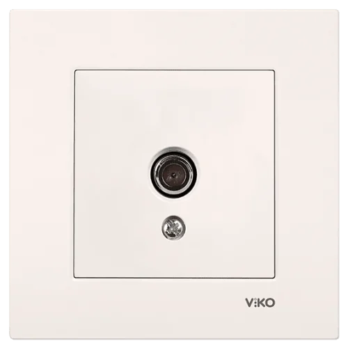 Viko 90967259 Viko Karre/Meridian Krem TV Geçişli 8dB Mekanizma - Çerçevesiz - 1