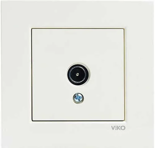 Viko 90967260 Viko Karre/Meridian Krem TV Geçişli 12dB Mekanizma - Çerçevesiz - 1