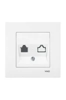 Viko 90967262 Karre/Meridian Krem İkili Data Jaksız Mekanizma - Çerçevesiz - 1