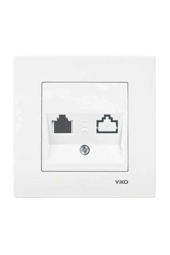 Viko 90967262 Karre/Meridian Krem İkili Data Jaksız Mekanizma - Çerçevesiz - 1