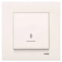 Viko 90967263 Karre/Meridian Krem Işıklı Vavien Mekanizma - Çerçevesiz - 1