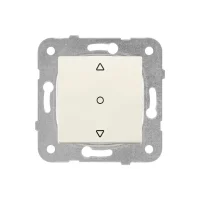 Viko 90967272 Karre/Meridian Krem Tek Düğmeli Jaluzi Anahtar Mekanizma - Çerçevesiz - 1