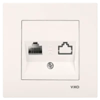 Viko 90967278 Karre/Meridian Krem Tekli Data Cat6 Mekanizma - Çerçevesiz - 1