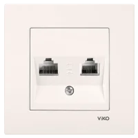 Viko 90967281 Karre/Meridian Krem Data+Nümeris Cat6+Cat3 Mekanizma - Çerçevesiz - 1