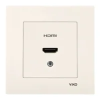Viko 90967368 Karre/Meridian Krem Hdmı Konnektör Mekanizma+Kapak - Çerçevesiz - 1