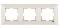 Viko 90979013 Merıdıan Krem 3'lü Çerçeve - 1