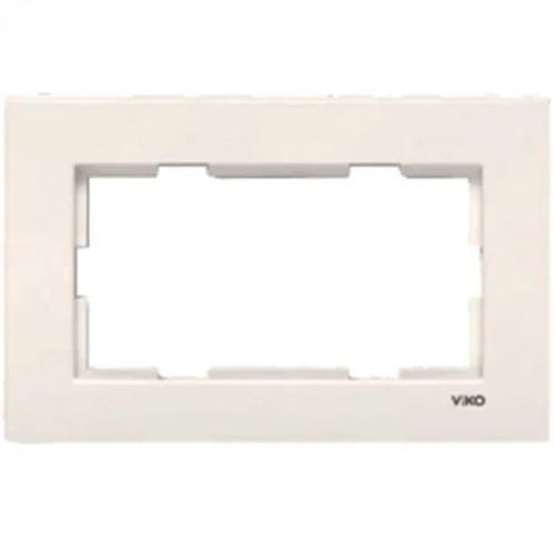 Viko 90979017 Meridian Krem İkili Sıva Altı Çerçeve - 1
