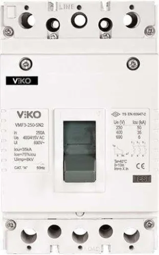 Viko VMF1-40-SN2 3x40A 25kA Sn2 Sabit Kompakt Şalter - 1