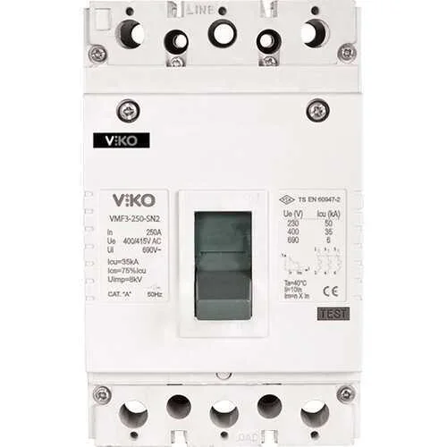 Viko VMF1-63-4-SN2 4x63A 25kA Sn2 Sabit Kompakt Şalter - 1