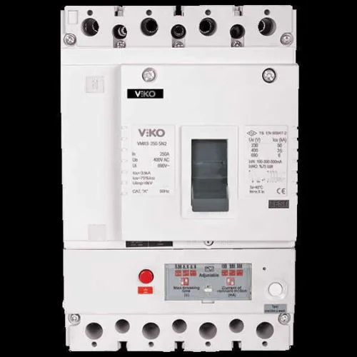 Viko VMR3-250-SN2 4x250A 35kA Sn2 kAçak Akımlı Sabit Kompakt Şalter - 1