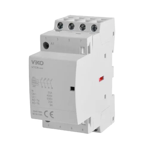 Viko VTCR-25/40 25A 4 Fazlı 4NO Modüler Kontaktör - 2