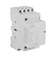 Viko VTCR-25/40 25A 4 Fazlı 4NO Modüler Kontaktör - 1