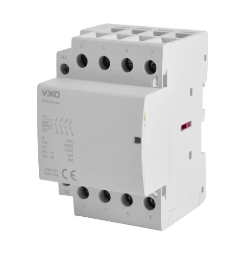 Viko VTCR-40/40 40A 4 Fazlı 4NO Modüler Kontaktör - 2