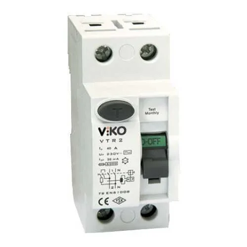 Viko VTR2-3230 2x32A 30mA AC Tip Kaçak Akım Rölesi - 1