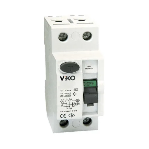 Viko VTR2-63300 2x63A 300mA AC Tip Kaçak Akım Rölesi - 1
