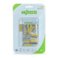 Wago 10'lu Paket 2273-205 5 İletkenli 5X2,5 mm² Tek Damarlı İletkenler İçin Buat Klemens - 1