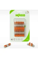 Wago 12'li Paket 221-2411 2 İletkenli Şeffaf Buat Klemens 2X4 mm² - 1