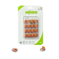 Wago 16'lı Paket 221-412 2 İletkenli Şeffaf Buat Klemens 2X4 mm² - 1