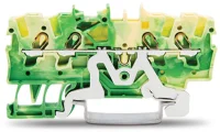 Wago 2001-1407 4 İletkenli Topraklı Klemens 1,5 mm² Yeşil Sarı - 1