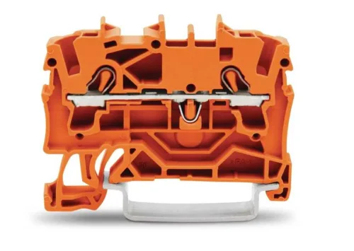 Wago 2002-1202 4 mm² Turuncu 2 İletkenli Ray Klemens - 1